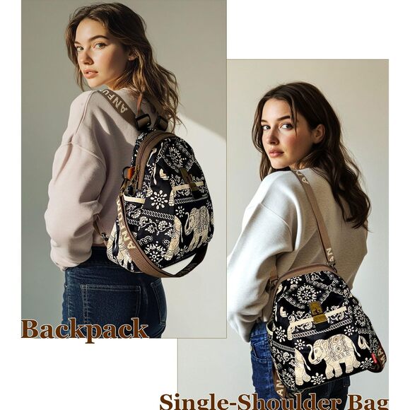 1569 Nylon Backpack Purse Fashion Waterproof Shoulder Bag Casual Daypack main image 4